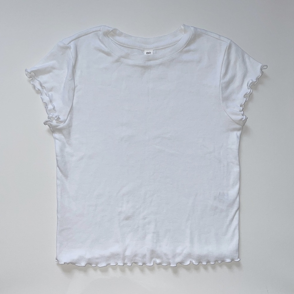 BP White Short-Sleeve Baby Tee T-Shirt